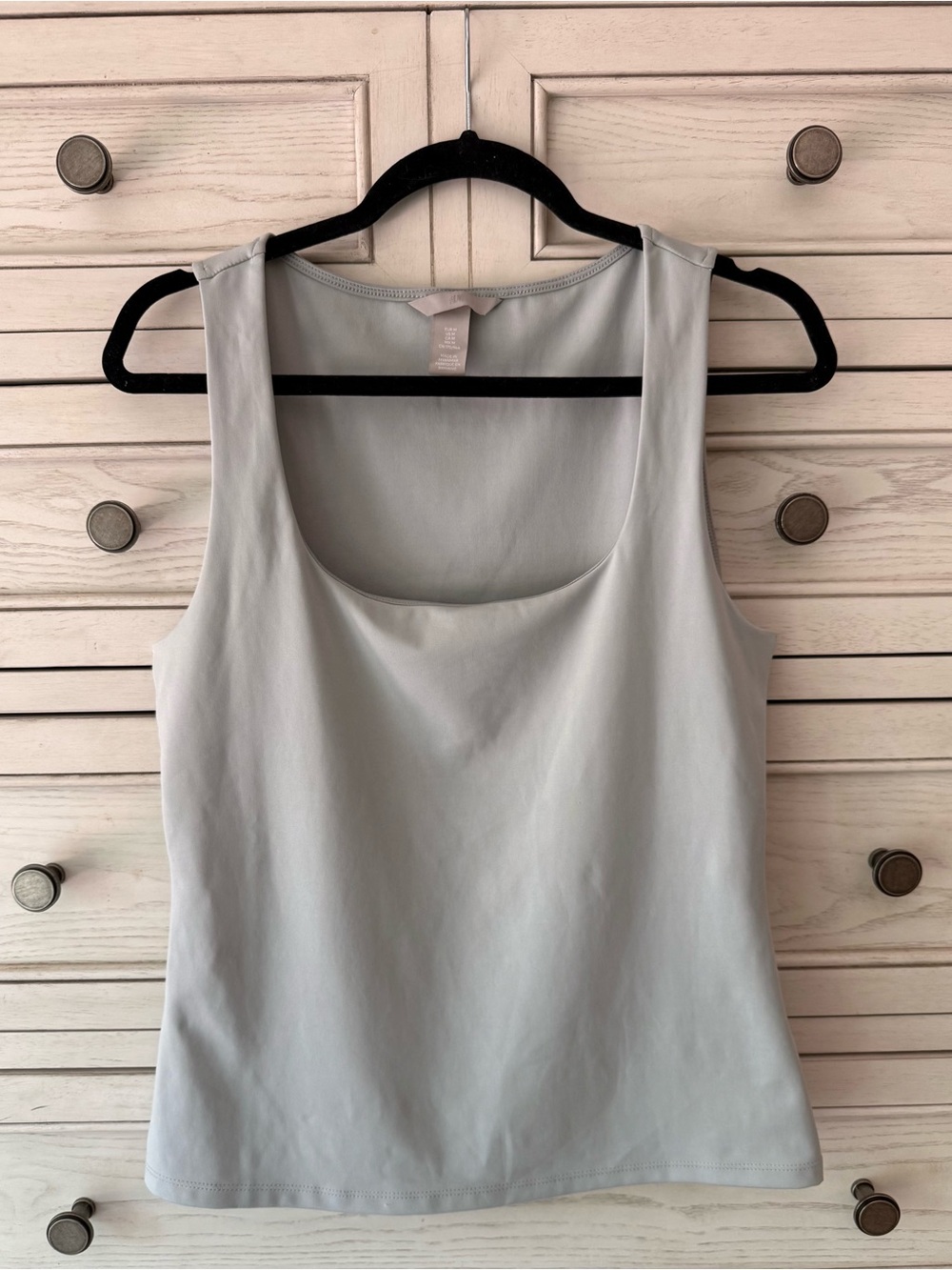 H&M Light Gray Scoop Neck Tank Top